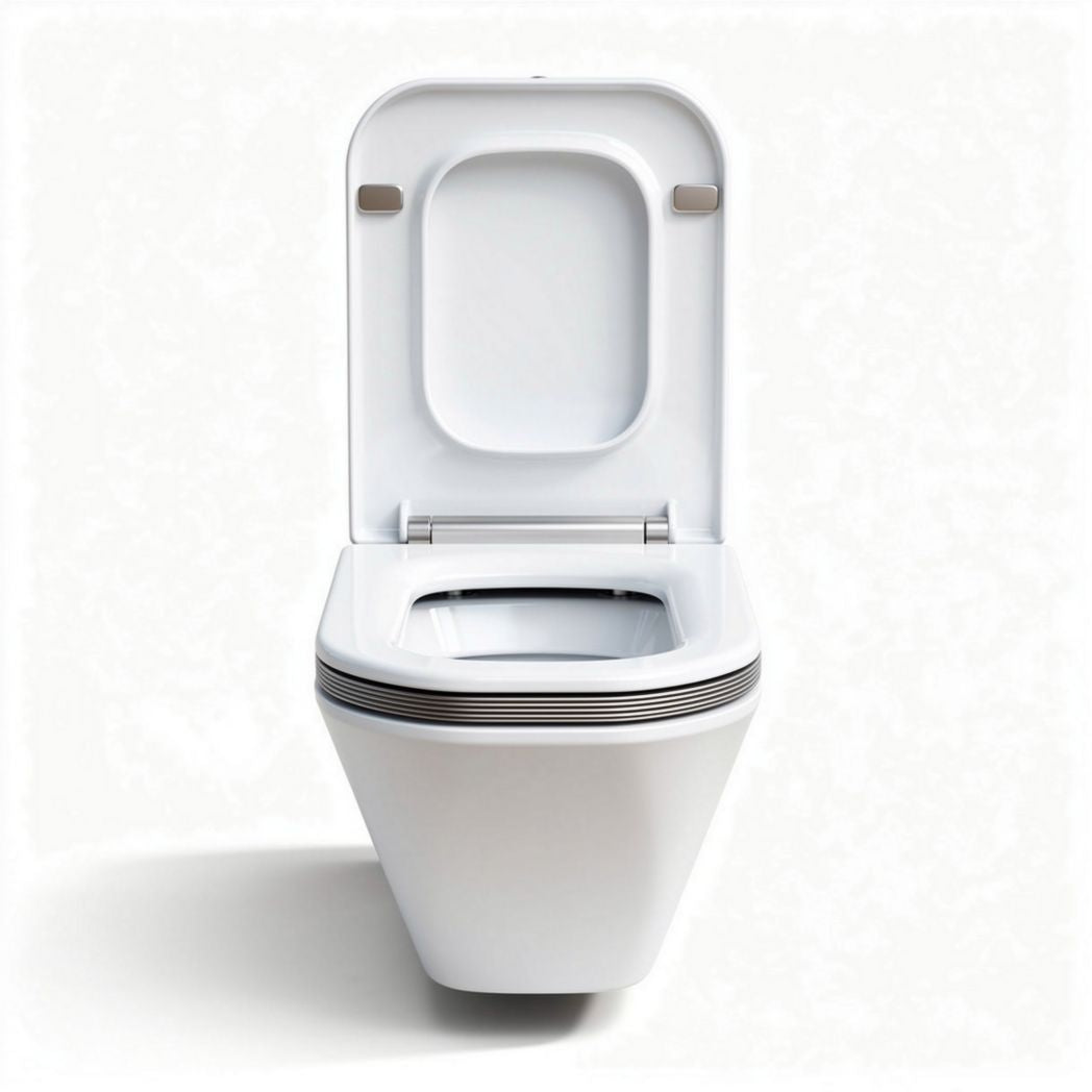 Wall-mounted toilet with sleek design ceramic construction 50 x 36 x 40cm